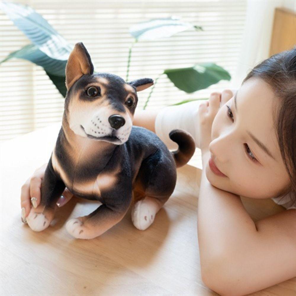 Stuffed Animal Animal Puppy Dolls Rottweiler Shiba Inu Plush Dolls Birthday Gifts