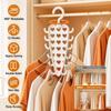 V Shaped Wall Mounted Rack Rotatable Hanger Organizer New Storage Rack  for Wardrobe Dorm Room