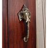 Новая латунная антикварная коричневая дверная ручка Crown Ganesha, 8 дюймов, антикварная коричневая, стандартная, упаковка из 1 шт. - латунь, ручка-скоба