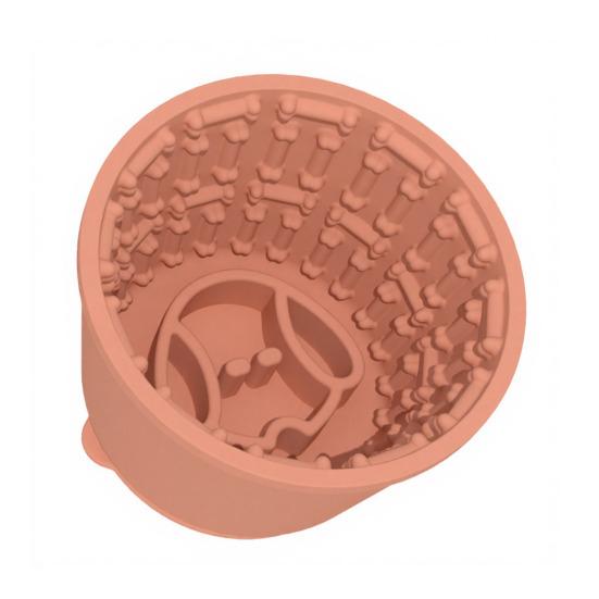 Миска-лизун для медленного кормления собаки способствует здоровому и спокойному питанию. Текстурированная силиконовая миска для собаки с присоской для всех размеров собак. Уход и время еды.