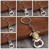 Frog Wolf Metal Lion Keyring Bronze Color Beer Opener Keychain  Backpack Pendant