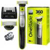 Электробритва - Philips - OneBlade 360 QP2734 20 - Стрижка бороды влажная или сухая - Лезвия 5 длин