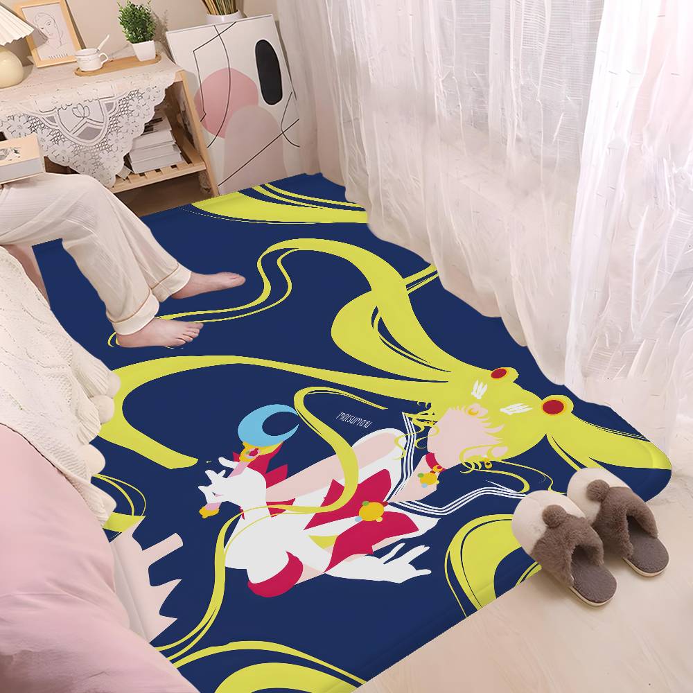 S-Sailor Girl M-Moon Floor Mat Nordic Style Home Doormat Bathroom-Toilet Mats Bedroom Hotel Decor Mat