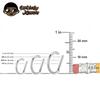 ASTM F136 Титановый Пирсинг Кольцо в Нос 8/10/12 мм Кольцо в Нос Форма D Сегмент Кликкер Хрящ Трагус Хеликс Промышленный Пирсинг Тело