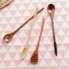 1 шт. универсальные деревянные ложки с длинной ручкой в ​​японском стиле кофейная чайная ложка ложки для перемешивания посуда кухонные инструменты