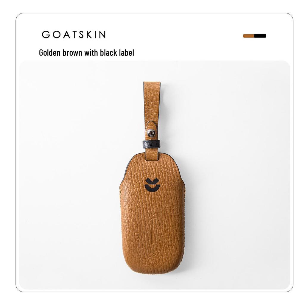 Nio ES8/ET9/ES9 Car Key Case - Premium Leather Protective Shell with Buckle for Men & Women