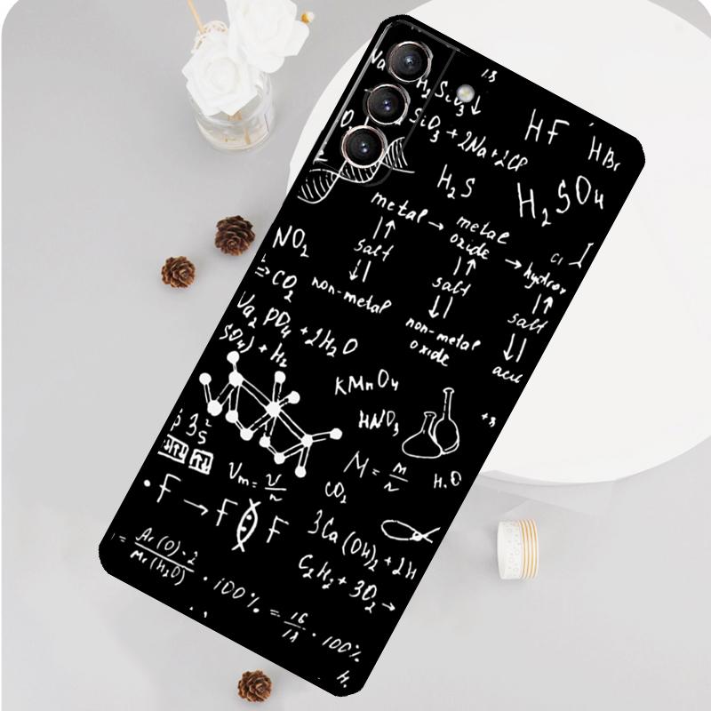Чехол с формулами по физике, науке, математике для Samsung Galaxy S23 FE S20 S21 S22 Ultra S8 S9 S10 Plus Note 10 20 Ultra Мягкий чехол