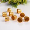 10Pcs Gold Finger Thimble Sewing Grip Finger Metal Shield Protector Pin Needles