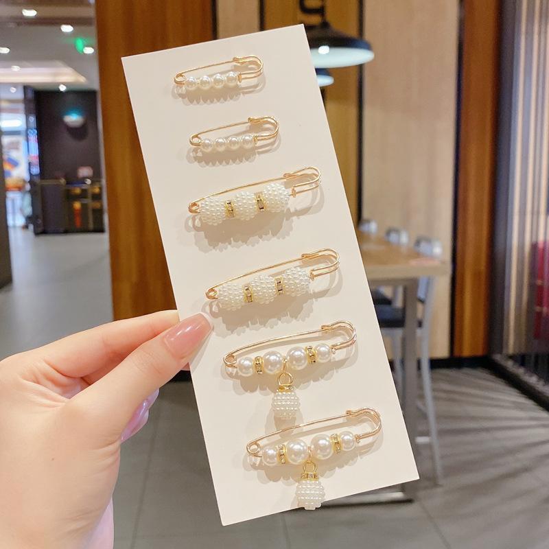 Элегантная брошь и булавка на талию с жемчугом для женщин