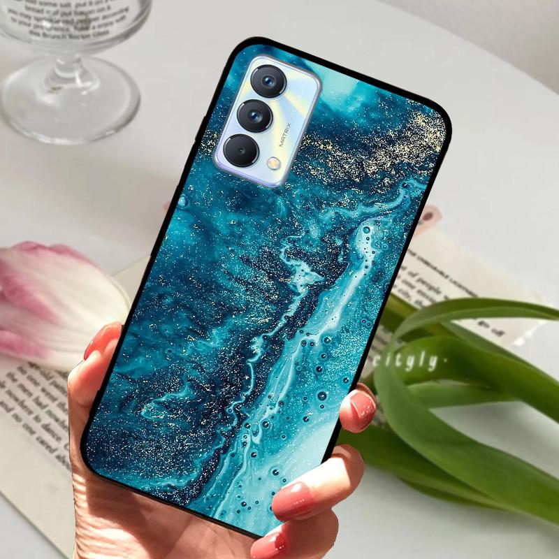 Для чехла Realme GT Master Case Edition Животные Мультфильмы Мягкий Силикон Funda для Телефона Realme GT Master Explorer Чехол Черный Coque