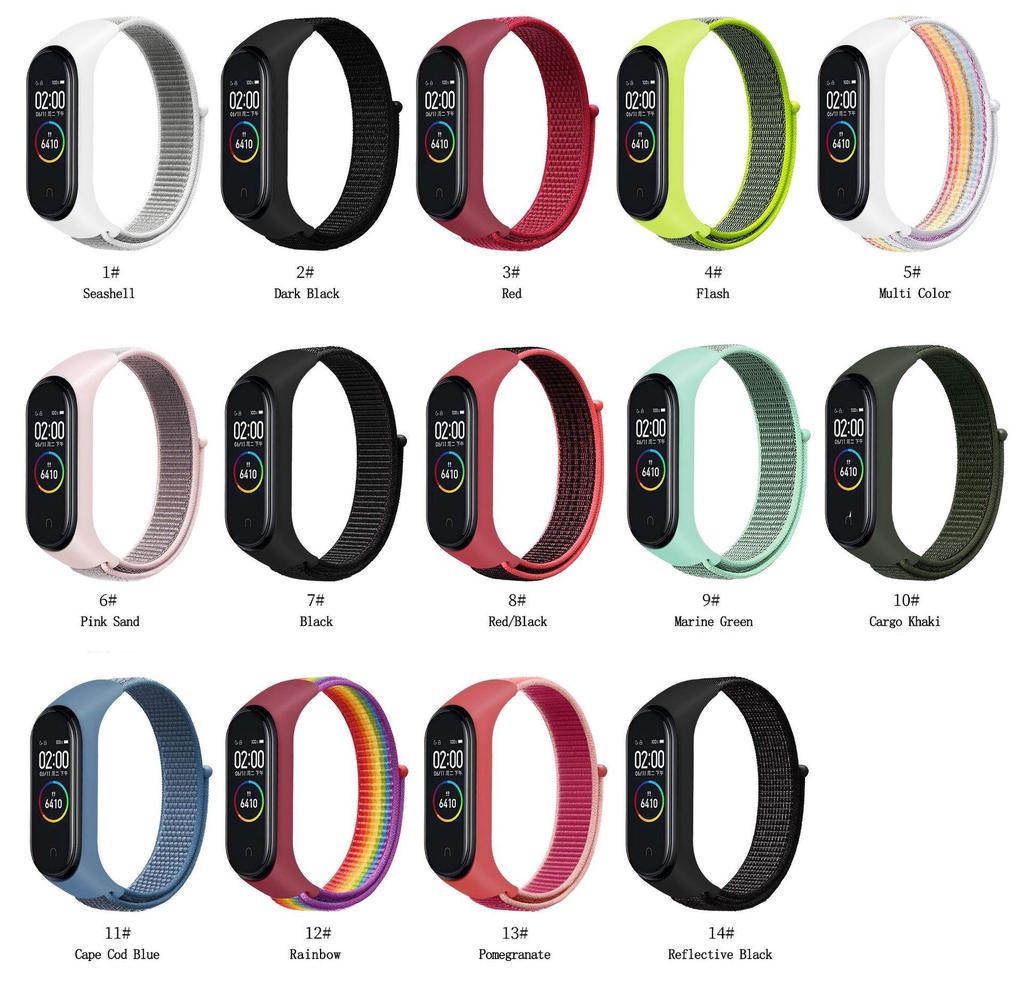 ForMi Band 3 4 Красочный мягкий силиконовый ремешок для смарт-браслета MI Band 7 4