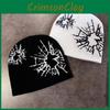 Beanie Fashion Knit With Print Design For Daily Outdoor Cold Climate Use