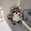 1PC 25cm Gray Raccoon Plush Toy Kawaii Cute Soft Stuffed Animals Doll Pillow For Girls Children Kids Baby Girl Birthday Gift