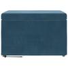 Stool Blue 61 x 41 x 40 cm Velvet and Engineered Wood