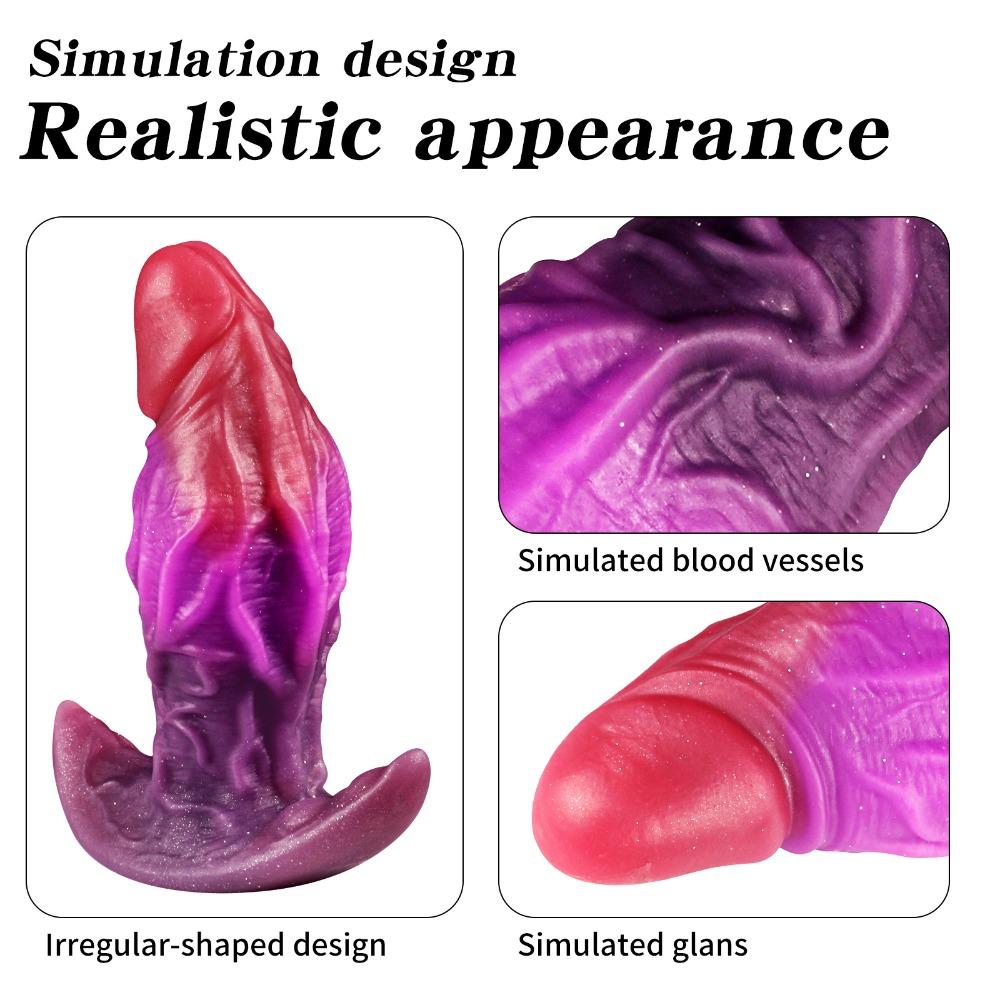 Реалистичный Мягкий Хвост Анальная Пробка SM Игрушка для Бондажа Неправильной Формы Задняя Пробка Взрослая Интимная Секс-Игрушка