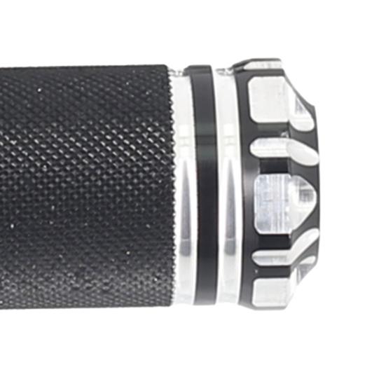 2Pcs Motorcycle CNC Foot Pegs Flower Top Three Circle Black Modified Footrest for XL883 1200 X48 72