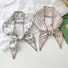 Коричневая Серия Женские Шарфы Повязка на Голову Длинный Шелковый Платок Принт Бренд Женский Платок-галстук Бандана женская шелковая 2024 Новый