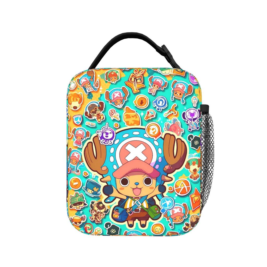 Cute Chopper Seamless One Piece Lunch Bag Picnic Portable Zipper Tote Food Bags For Girl Boy Oxford Graphic Design Cooler Bag