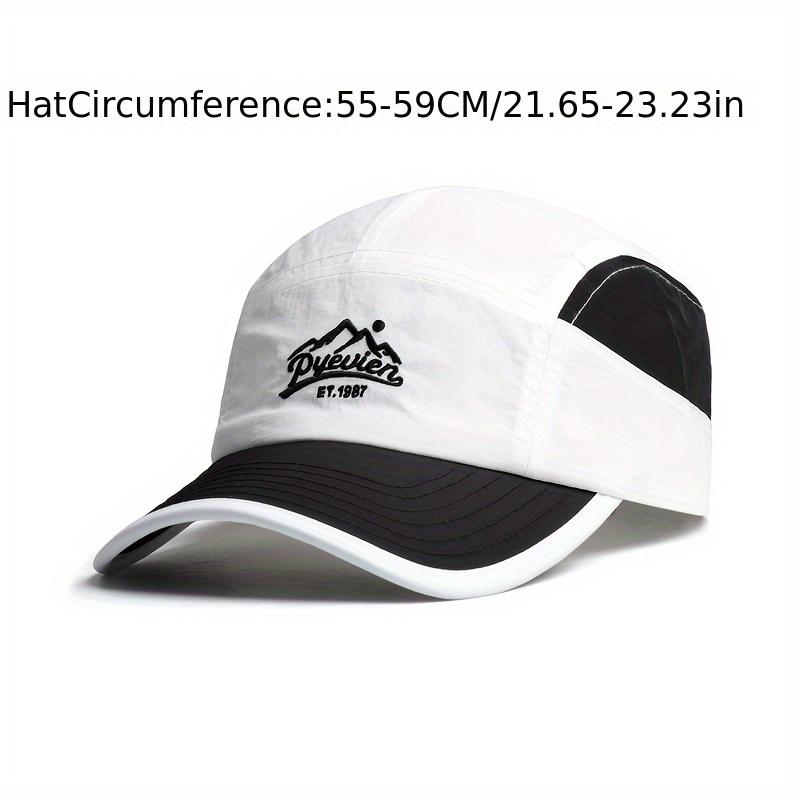 Summer Quick-dry 5-panel Baseball Cap - Korean Color-block Breathable Thin Sunshade Hat for Men Women Outdoor Activities