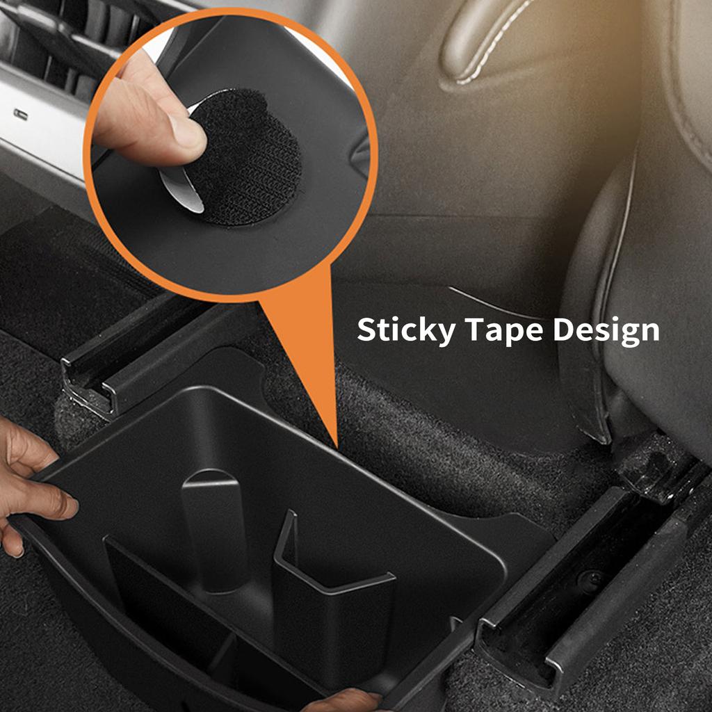 Замена органайзера задней центральной консоли для Tesla Model Y, ящик для хранения на заднем сиденье из TPE, второй ряд