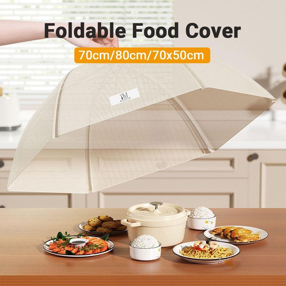 Pop-Up Storage Foldable Food Cover Breathable Vegetable Umbrella Reusable Mesh Dish Cover Picnic