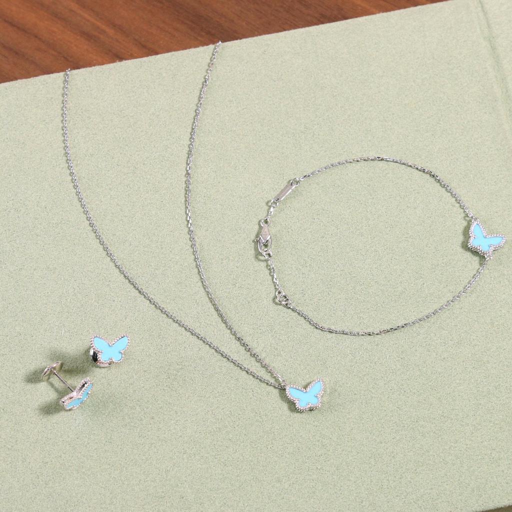 2023 Новый Горячий Бренд Винтажный Браслет для Женщин Роскошный Набор Ювелирных Изделий Дизайнер Высокое Качество Ожерелье и Серьги-Бабочки