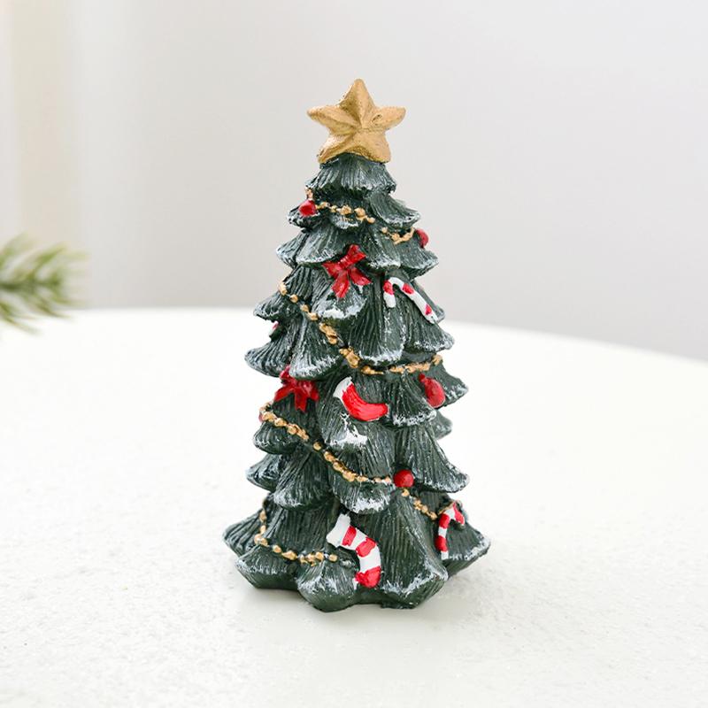 1 шт. прочный миниатюрный пейзаж настольный полимерный домашний декор рождественской елки мини долговечный