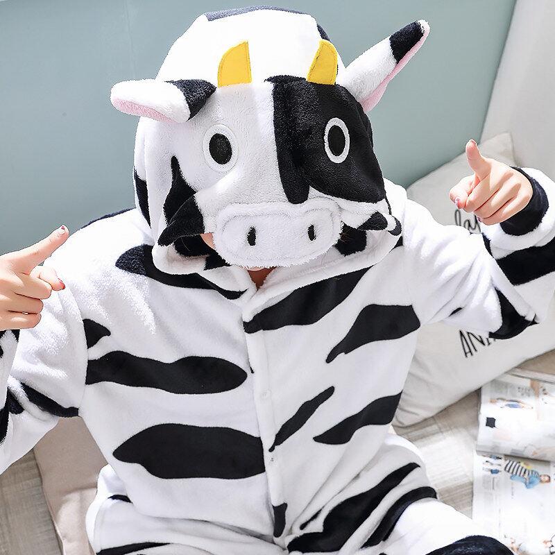 Унисекс взрослый кигуруми корова костюм животного персонаж комбинезон пижама цельный косплей Хэллоуин