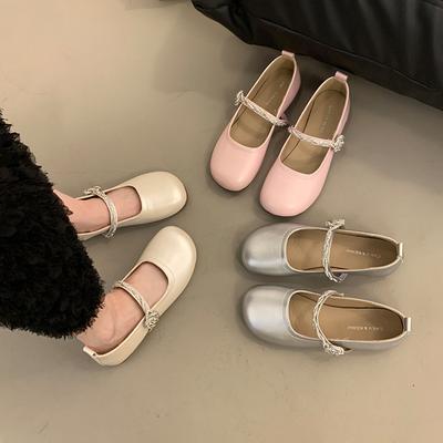 Французский вечерний бриз круглый носок неглубокий вырез женские туфли на плоской подошве весенние модели корейская версия нежные феи Мэри Джейн маленькие кожаные туфли