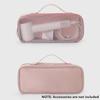 Портативный дорожный чехол для фена из нейлона - Гипоаллергенный, Розовая сумка для хранения на молнии и с ручкой, Идеально подходит для туалетных принадлежностей и косметических аксессуаров