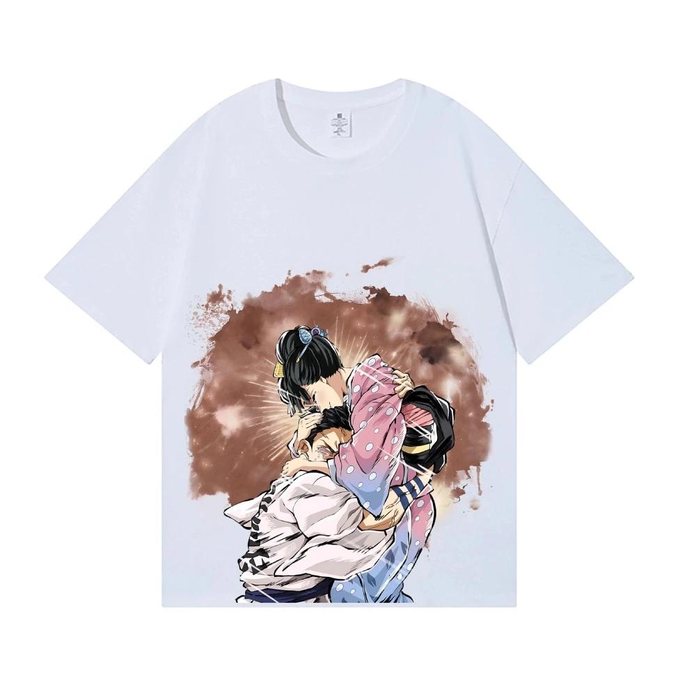 2026 New Demon Slayer Akaza Japanese Style Classic Tee High-quality Streetwear T-shirts Suitable for Both Men Women Summer