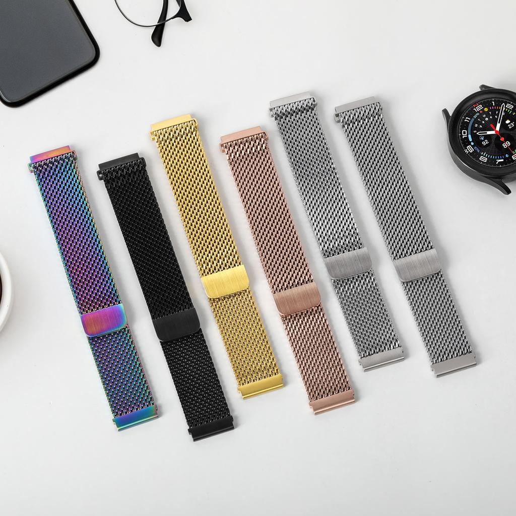 20 мм 22 мм ремешки для часов для Amazfit GTR 4/3/2/Pro/GTS 2/3/4/mini/Stratos Металлический магнитный браслет Ремешок Amazfit balance/bip