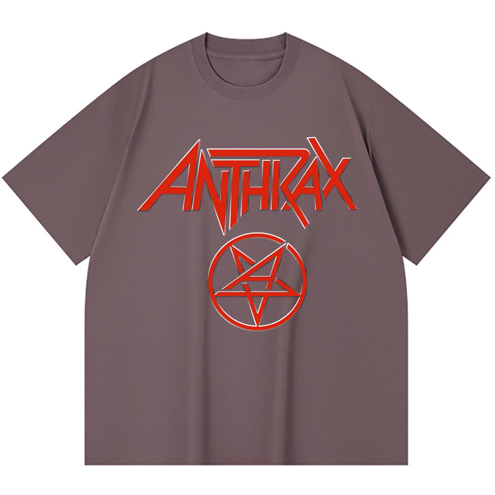 Хлопковая футболка плотностью 230 г/м² 100% Хлопок Heavy Metal Футболка с принтом рок-группы Популярная музыка Унисекс Тяжелая хлопковая футболка