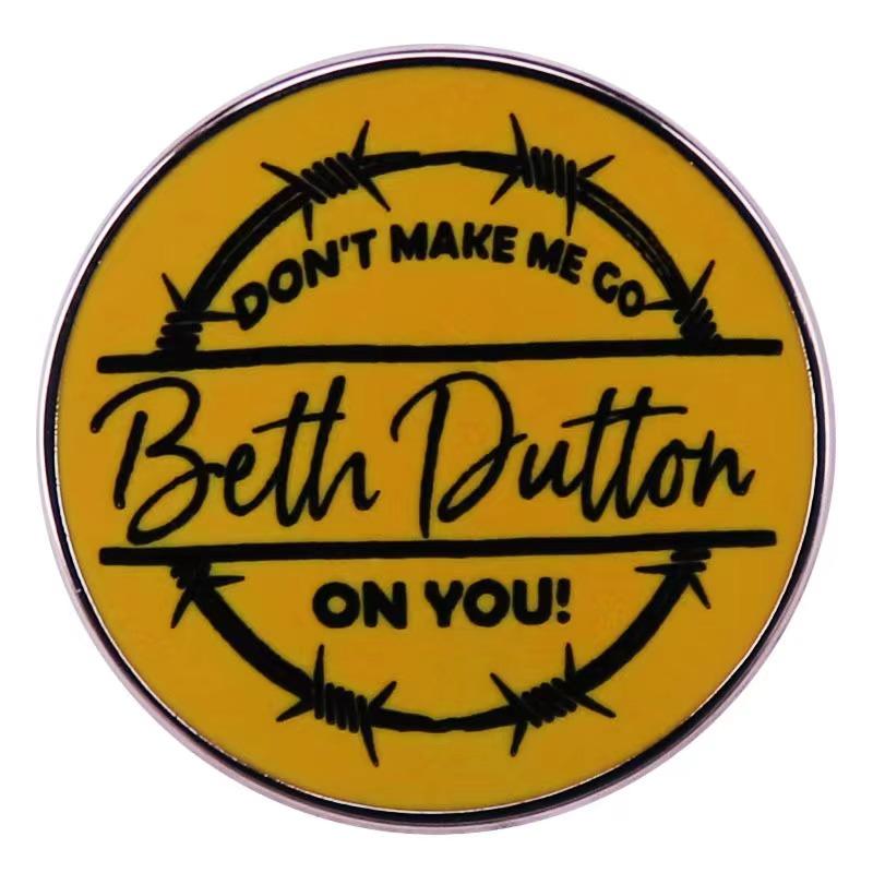 Yellowstone Dutton Ranch Enamel Pin TV Drama Retro Badge Backpack Pin Film and Television Peripheral Jewelry Gift Accessories