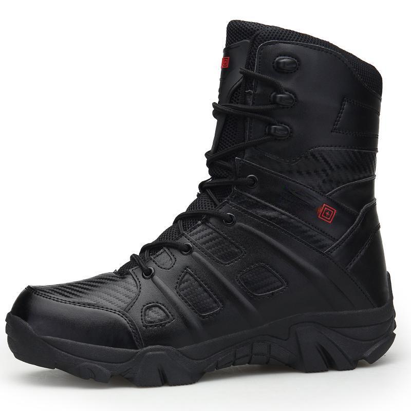 Men's Waterproof Anti-Slip Tall Boots Desert Outdoor Hiking Boots Large Size Tactical Military Shoes 39-47