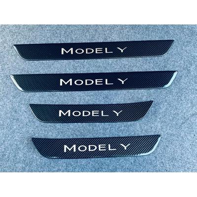Для Tesla Model Y автомобильные аксессуары, порог, накладка, протектор, авто порог, наклейка, Стайлинг, защита педали