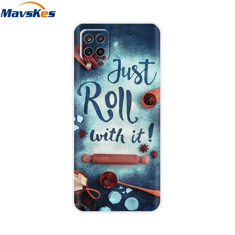 Phone Case For Samsung Galaxy A12 Case SamsungA12 Silicone Clear TPU Painted Soft Cover For Samsung A12 A 12 Bumper Fundas Etui