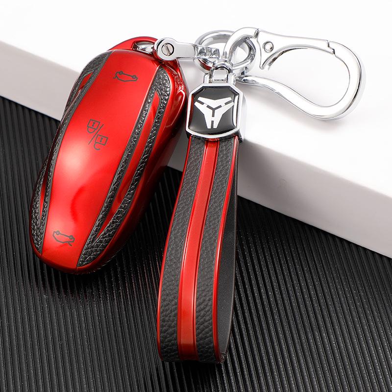 Защитный чехол для ключа Tesla Model S/Model X/Model 3/Y с пряжкой