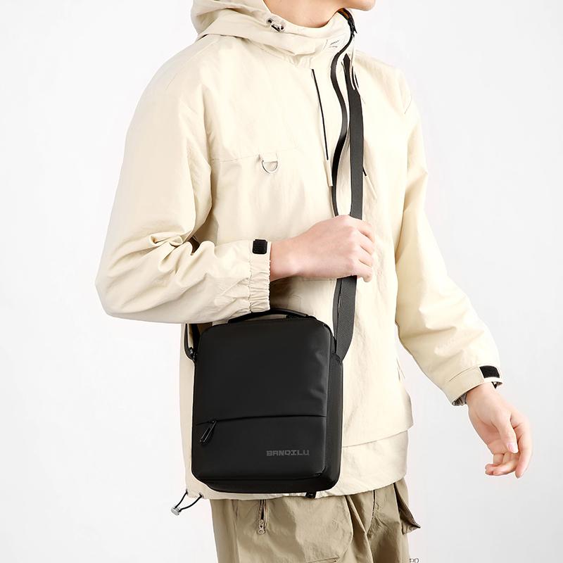 Деловая мужская сумка через плечо, вертикальная сумка-мессенджер, маленькая сумка через плечо, сумка для поездок на работу