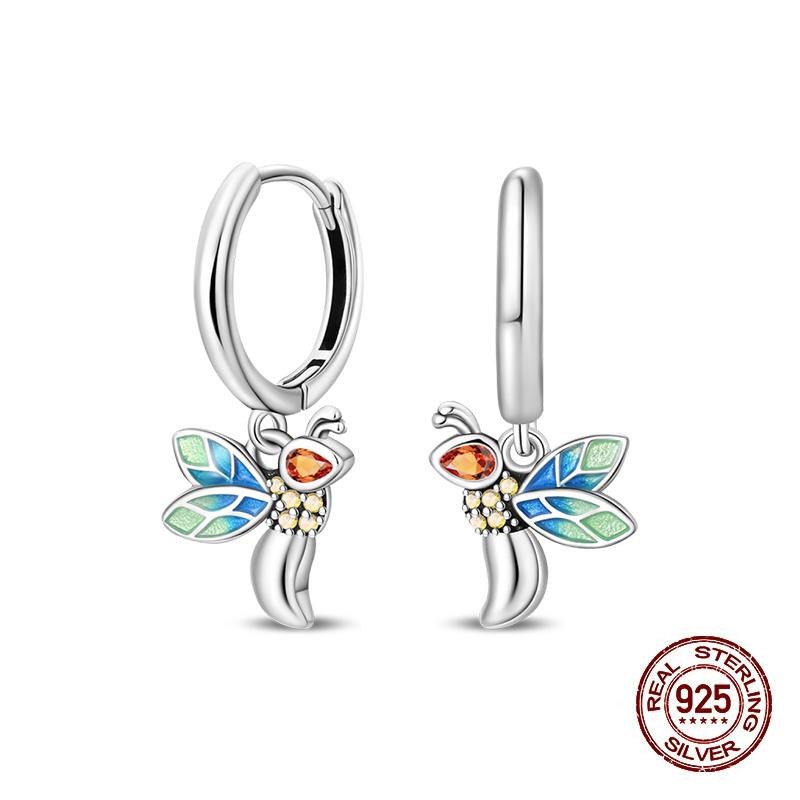 Серьги-гвоздики для женщин Медь Разноцветная Ракушка Морская звезда Сверкающая Бабочка Роскошные Изысканные Ювелирные Изделия Серьги для Девочек