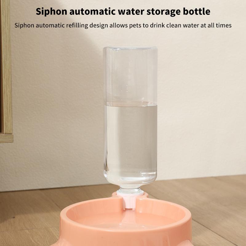 Бутылка для воды для домашних животных Автоматическая подача воды для одной миски питьевой воды Поилка для щенков и кошек Диспенсер для зоотоваров