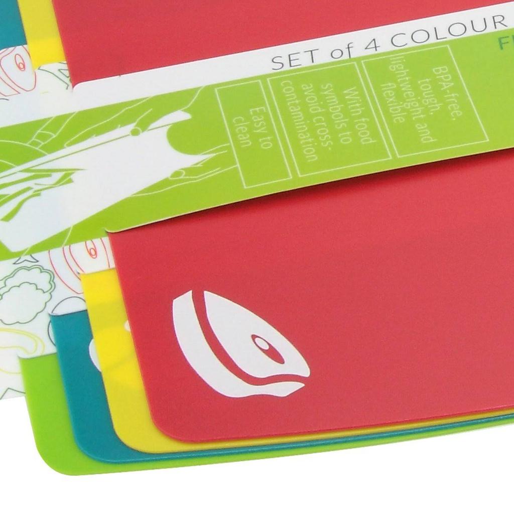 Apollo Flexible Cutting Mats / Chopping Board 4pk