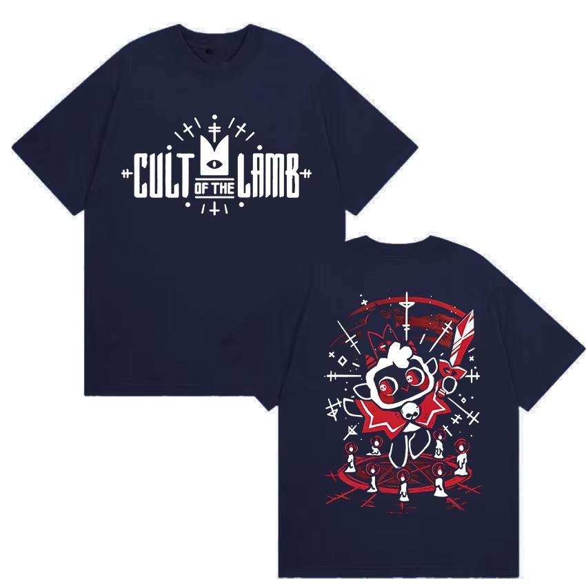 Hot Game Cult of The Lamb Retro Graphic T Shirt Unisex Women Game Gift Humor Short Sleeve Tshirts Casual pure Cotton Tops Tshirt