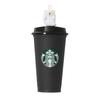 STARBUCKS Halloween 2025 Color-Changing Reusable Cup 473ml + Bearista Ghost Drink Hole Cap Set
