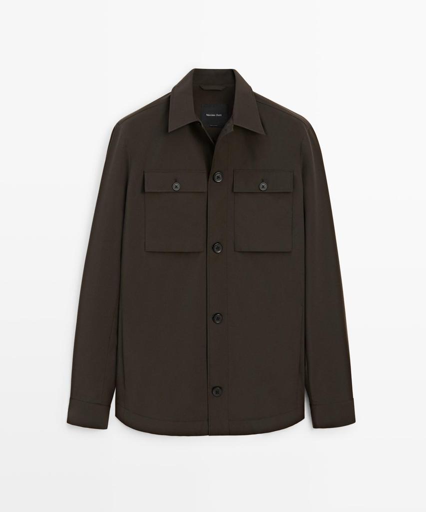 Укороченная куртка Massimo Dutti с карманами