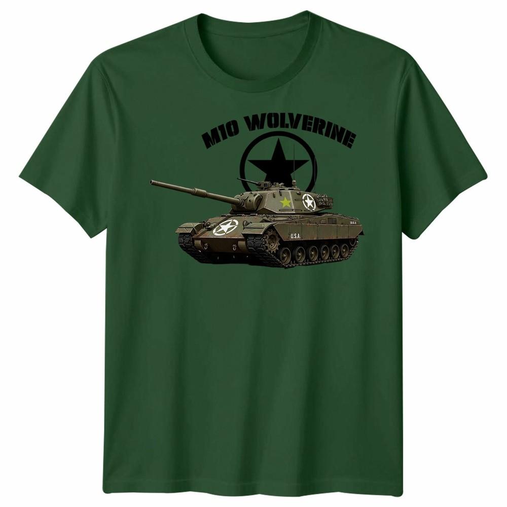 M10 Wolverine Уничтожитель Унисекс Футболка Военная Вторая Мировая День Д История Армия США