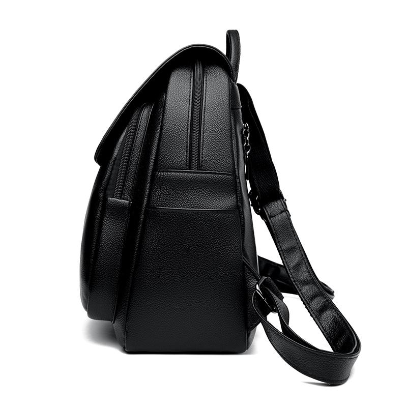 Женский дорожный рюкзак из кожи с жемчугом, школьный рюкзак