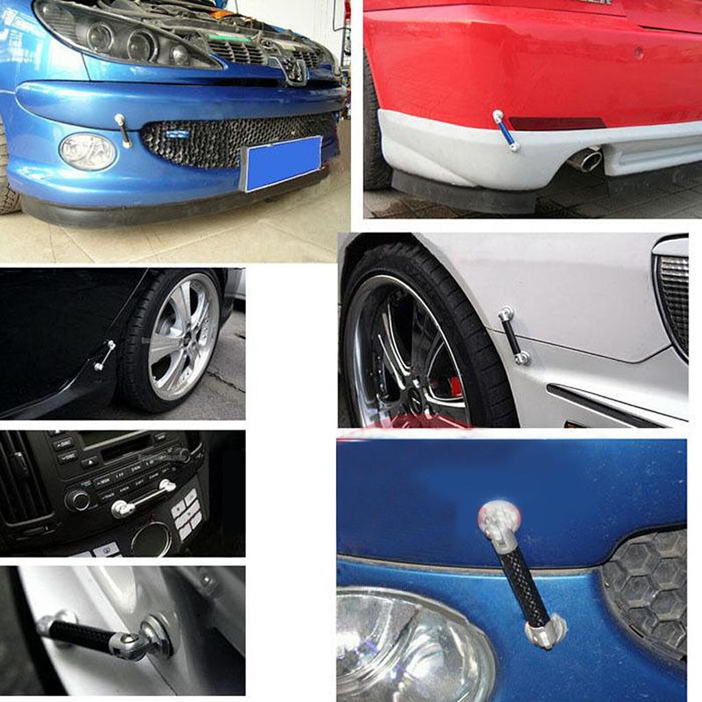2.9'' Adjustable Front Bumper Lip Splitter Strut Brace Rod Tie Support Bar