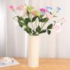 6 шт. искусственных шелковых цветов с длинным стеблем, искусственные цветы, ветка для композиции из цветов, 18 головок для свадебного букета, домашнего декора