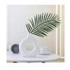 Ceramic Donut Vase, Pampas Grass Flower Vase, Home Decor Centrepiece for Office or Gifts - (White, 6 Inch) New